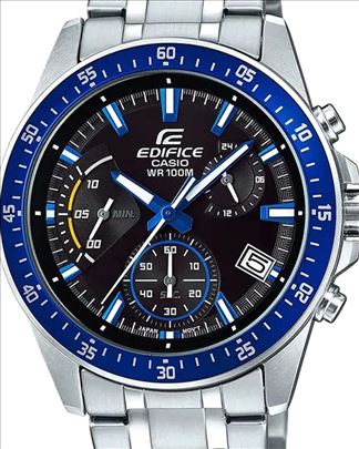 Casio Edifice EFV 540D 1A2V silver blue original 