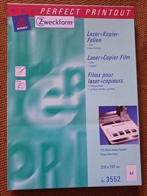 Transparentne folije za laserski štampač i fotokop