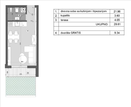 Stara Pazova, Stari Banovci, Stan, 1.0, 29m2