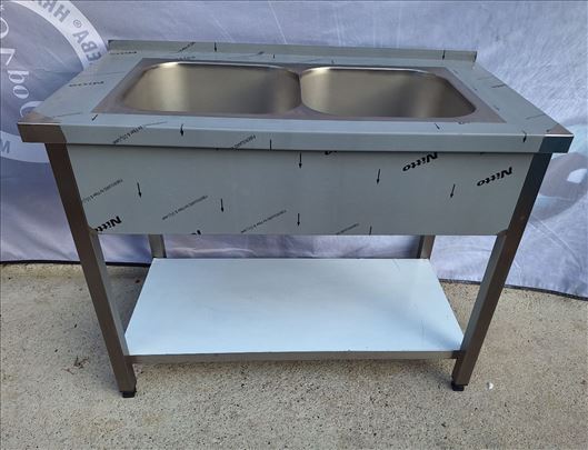 Dvodelna inox sudopera 110x60