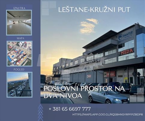 Izdaje se poslovni prostor na dva nivoa,Leštane