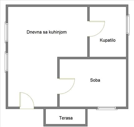 Jednoiposoban nov stan Veternik-centar