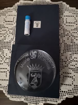 MAIRIE DE MONACO stakleni teg za papire