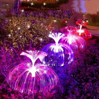 Solarno LED drvo baštenska svetla RGB set 2 kom