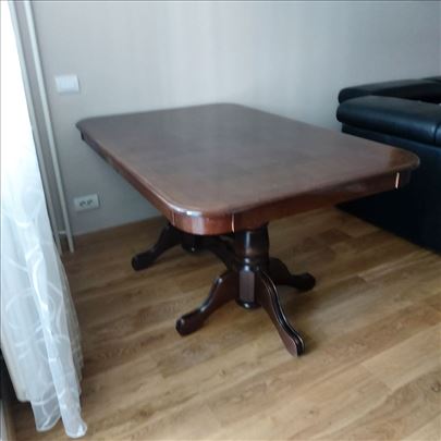 Trpezarijski sto (produživ) 155-200/100/79+stolice