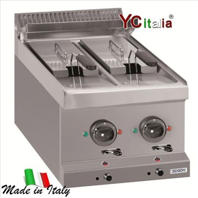 Električna friteza s dva spremnika 6+6 l