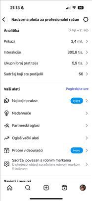 Instagram nalog 6k
