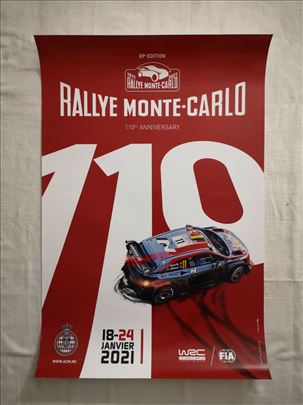Jubilarni plakat 110 godina relija Monte - Carlo