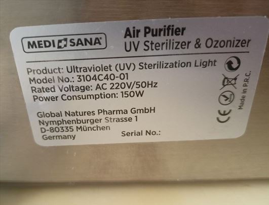 Medisana air purifier NOVO