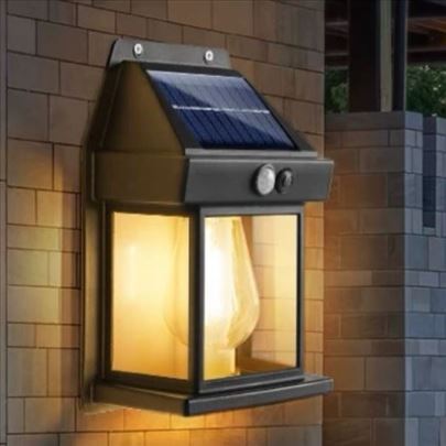 Baštenska solarna zidna lampa – retro dizajn, vodo