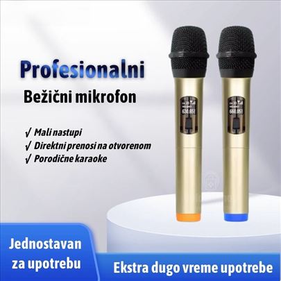 Bežični mikrofon sistem sa dva mikrofona Shure SM-