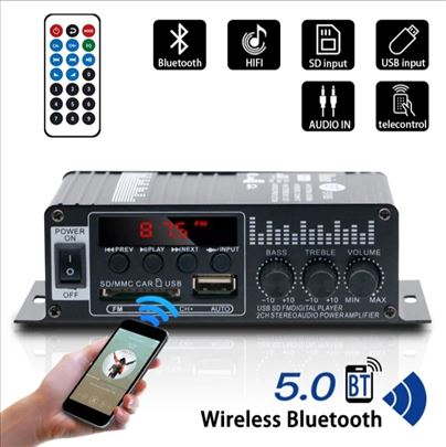 BT888 radio bluetooth pojačalo 60 w prave snage 