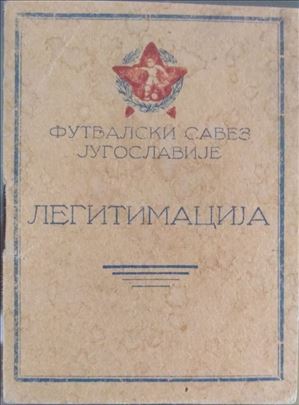 Legitimacija fudbalskog saveza Jugoslavije 1950 