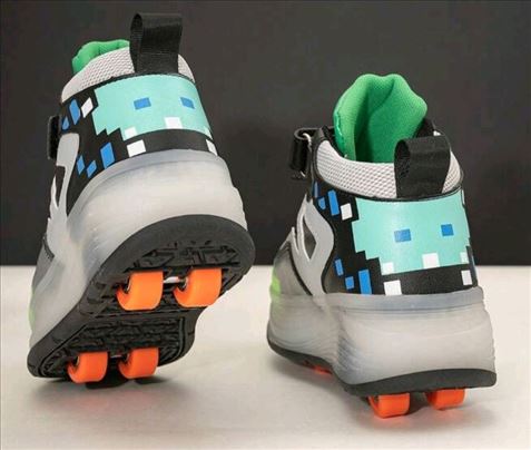 Patike roleri 2u1, Majnkraft print, ima brojeva