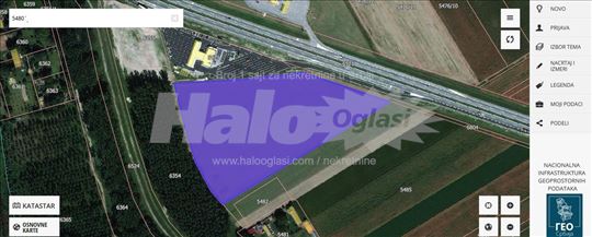 Plac pored benzinske stanice Minut 