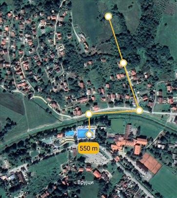Banja Vrujci građevinsko zemljište na tri lokacije