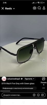 DITA Mach Five Grey with Green glass