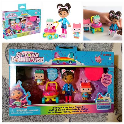 Gabbys Dollhouse se figura sa kolicima