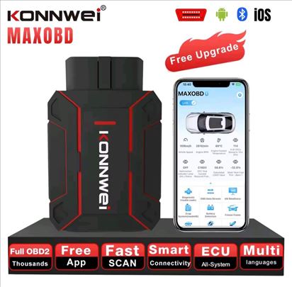 Novo -KONNWEI MAXOBD Bluetooth OBDII za IOS Androi
