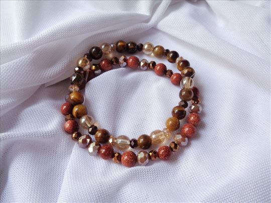 Narukvice tigrovo oko i suncev kamen