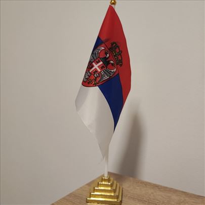 Stona zastava Srbije 14 × 21 cm - bez postolja