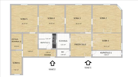 Poslovni prostor, Centar, S.Bana, salonac, 155 m2