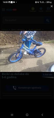 Bicikl za decu do 6 godina
