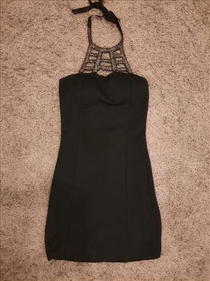 Crna elegantna haljina ženska