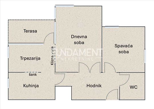 Galenika 57m2+6m2, terasa, IV, cg, lux renoviran I