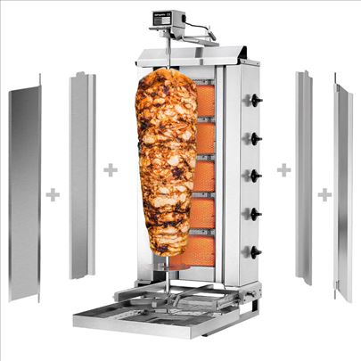 Plinski Gyros doner rostilj do 80kg mobilan