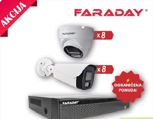  Paket Faraday  16 kamera + risiver, HDD 