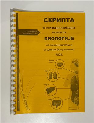Skripta iz biologije za prijemni 1