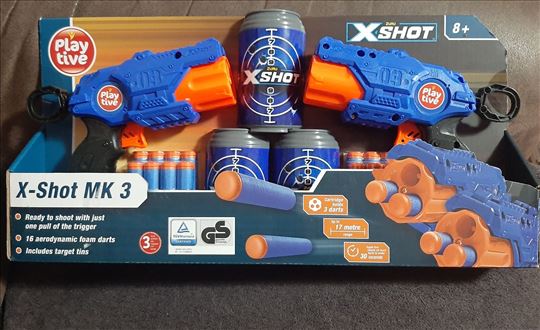Igracka pistolji x- shot Mk 3 novo