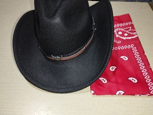 Kaubojski western šešir sa maramom 102