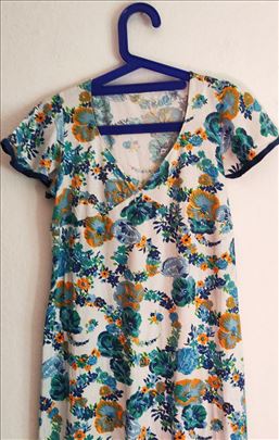 Vintage Twisterberg duga cvetna haljina S/M 