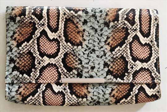 H&M pismo torba sa zmijskim dezenom 29x20 cm