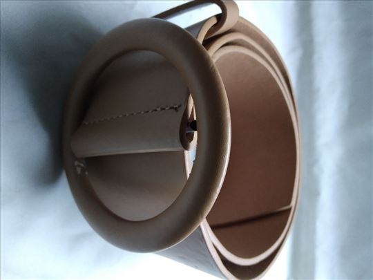 Kaiš ženski Caliope drap vest. koža duzina 92 cm.