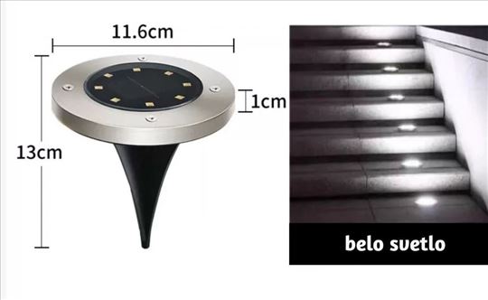 Solarne lampe za dvorište solarne disk lampe 4 kom