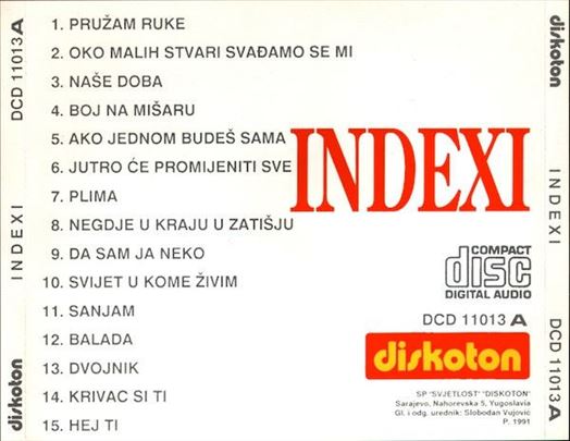 2 CD Indexi – Indexi 