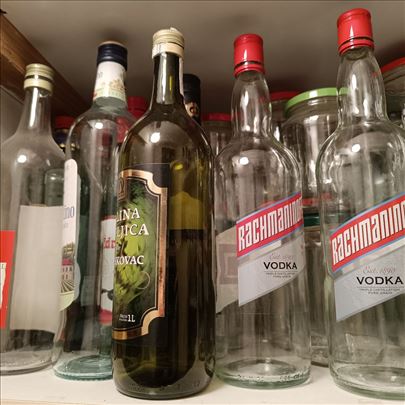 Flaše staklene od 1L