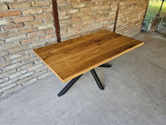 Trpezarijski sto hrast 173x95 puno drvo