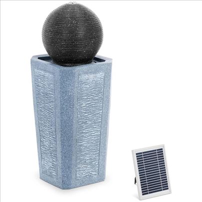 Hllvert solarna fontana kugla na stubu LED svetlo