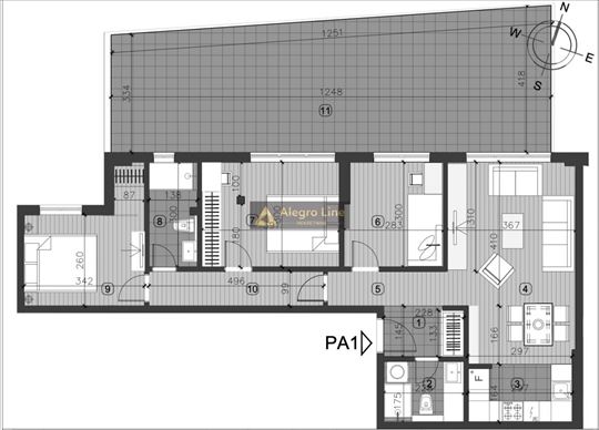 Troiposobni stan - Poslovni apartman u kompleksu V