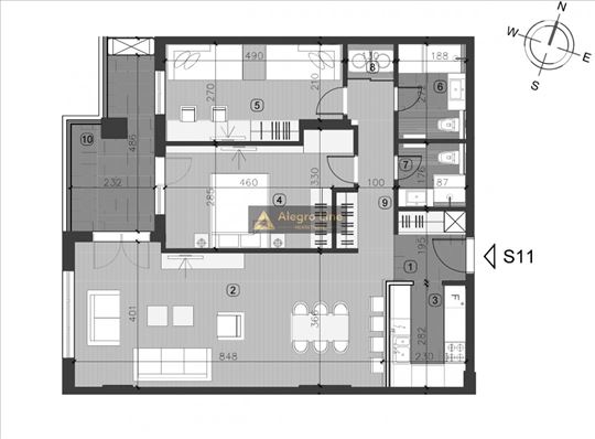 Trosobni stan - poslovni apartman u kompleksu Vojv
