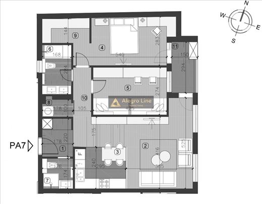Trosobni stan - poslovni apartman u kompleksu Vojv