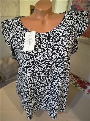 Nova ženska bluza sa šarom bez rukava Moda Crna L