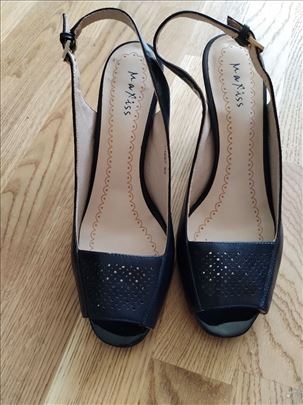 Sandale,teget, koža, italijanske, br. 40