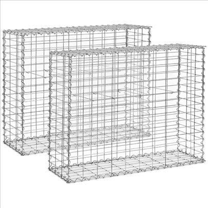 Hillvert Gabionska Ograda 2 komada 101x32x83 cm