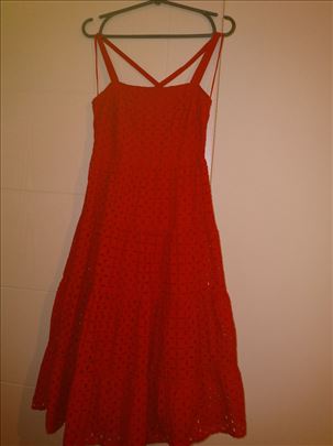 Letnja haljina od pamuka na postavi