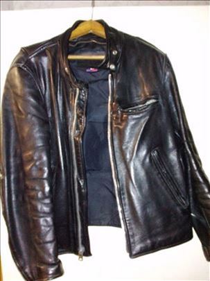 Kožna jakna, made in USA, bajkerski tip